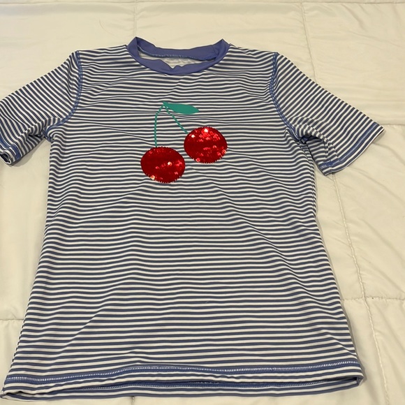 Target Other - Target Cat & Jack Swimsuit  T- Shirt  Cherries   Size 10/12